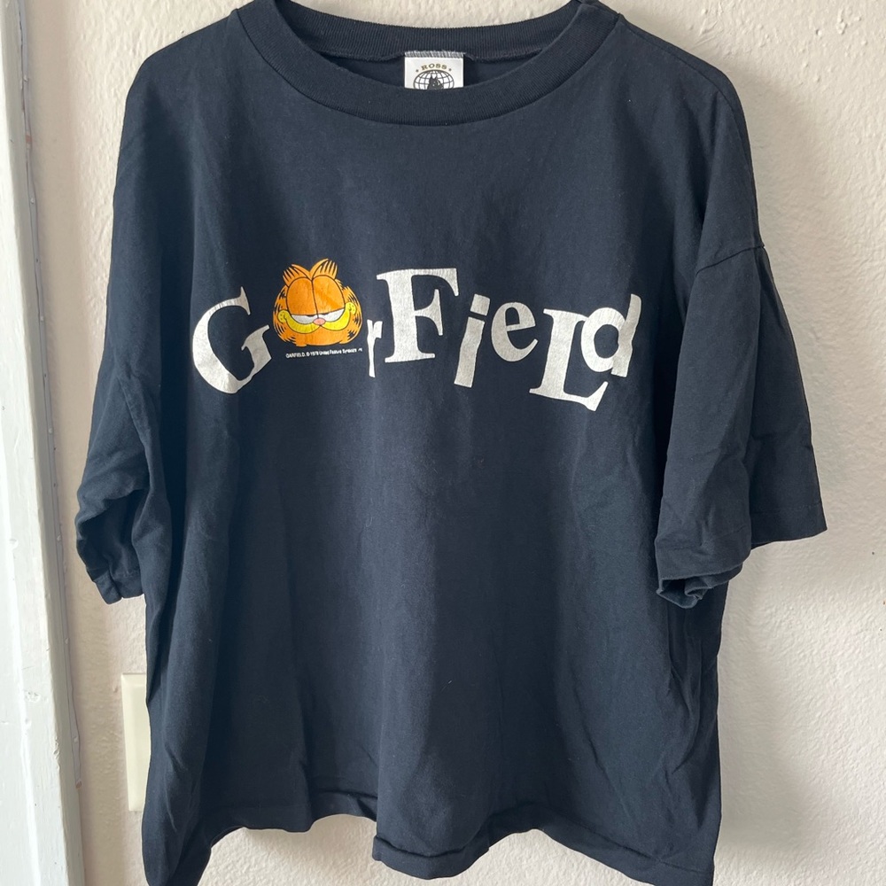 Garfield Black Graphic Men's T-Shirt